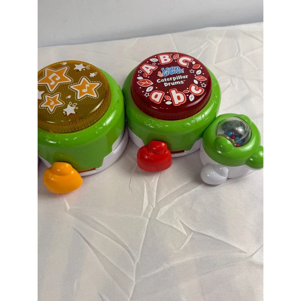 LeapFrog Learn & Groove Caterpillar Drums Musical Light Up Toddler Toy ABCs 123s